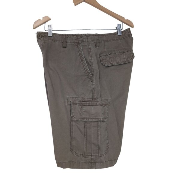 Gap Cargo Shorts Mens 32 Green Casual Hike Outdoor Y2K Gorpcore Thick Cotton - Picture 4 of 9